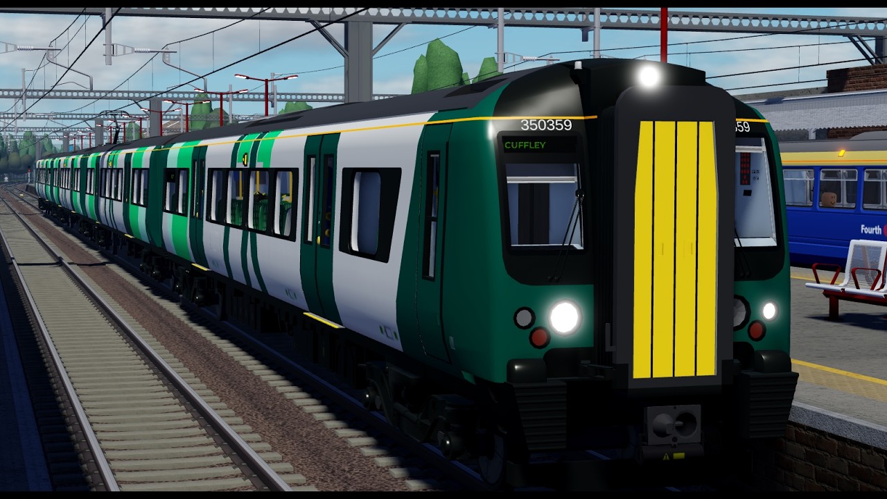 Vlog 31: Roblox- British Railway- V1.4 Update- Class 350 Intercity Mill Bridge to Cuffley