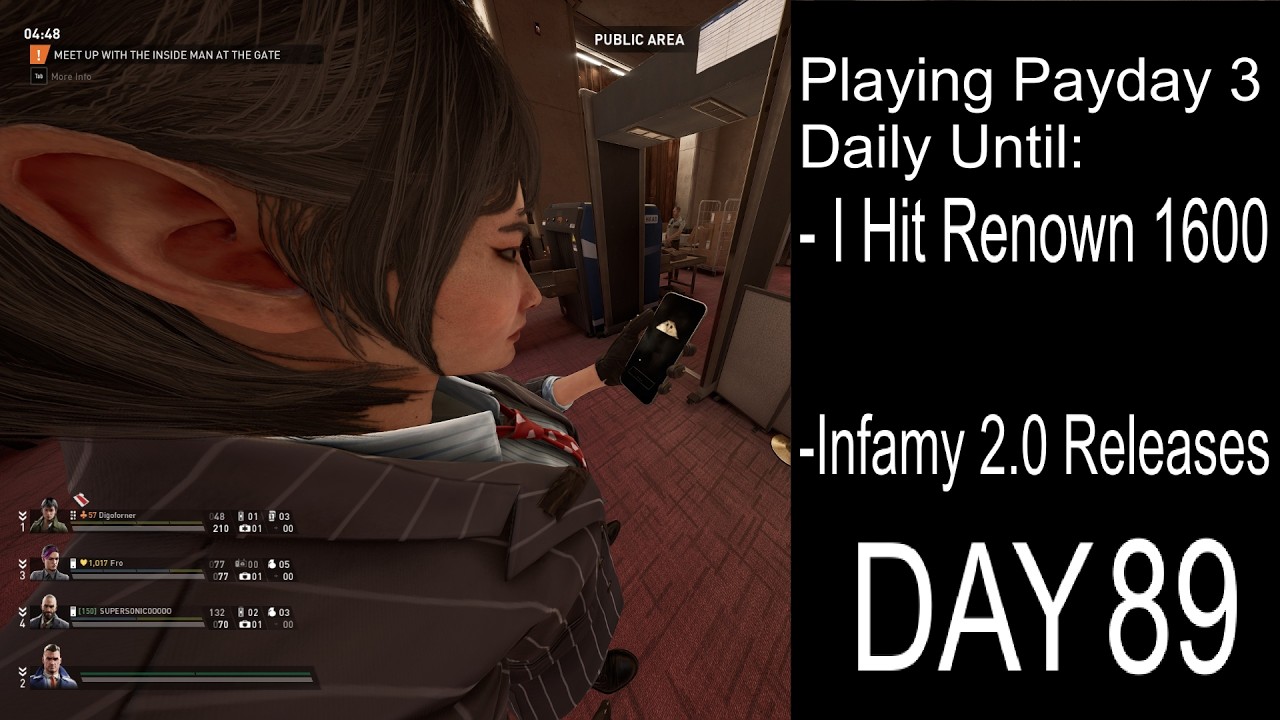 Playing Payday 3 Daily Until I Hit Renown 1600 Or Infamy 2.0 (Day 89)