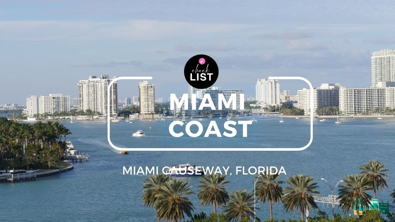 MacArthur Causeway, Miami, Florida in 4K