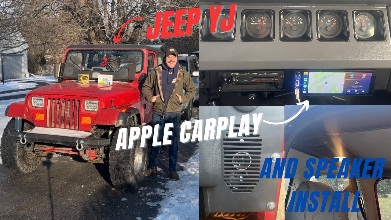 Jeep Wrangler YJ Audio OVERHAUL: Apple CarPlay and 4x6 Speakers