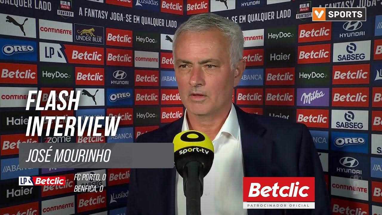 I Liga (#8) | FC Porto 0-0 Benfica: Flash Interview José Mourinho