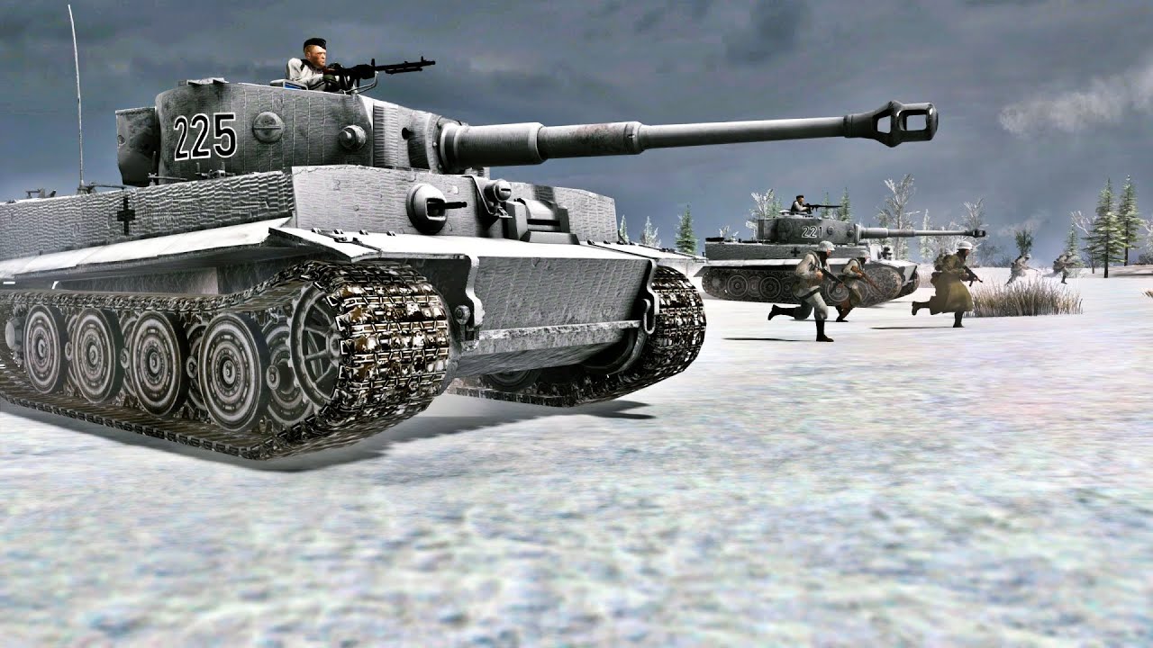 GERMAN HEAVY TANK BATTALION break through