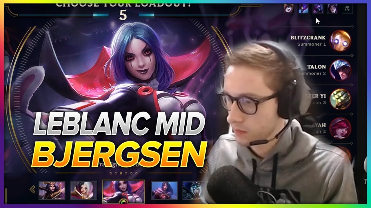 644. Bjergsen Leblanc vs Talon Mid - Patch 8.9 Season 8 - BJERGSEN STREAM