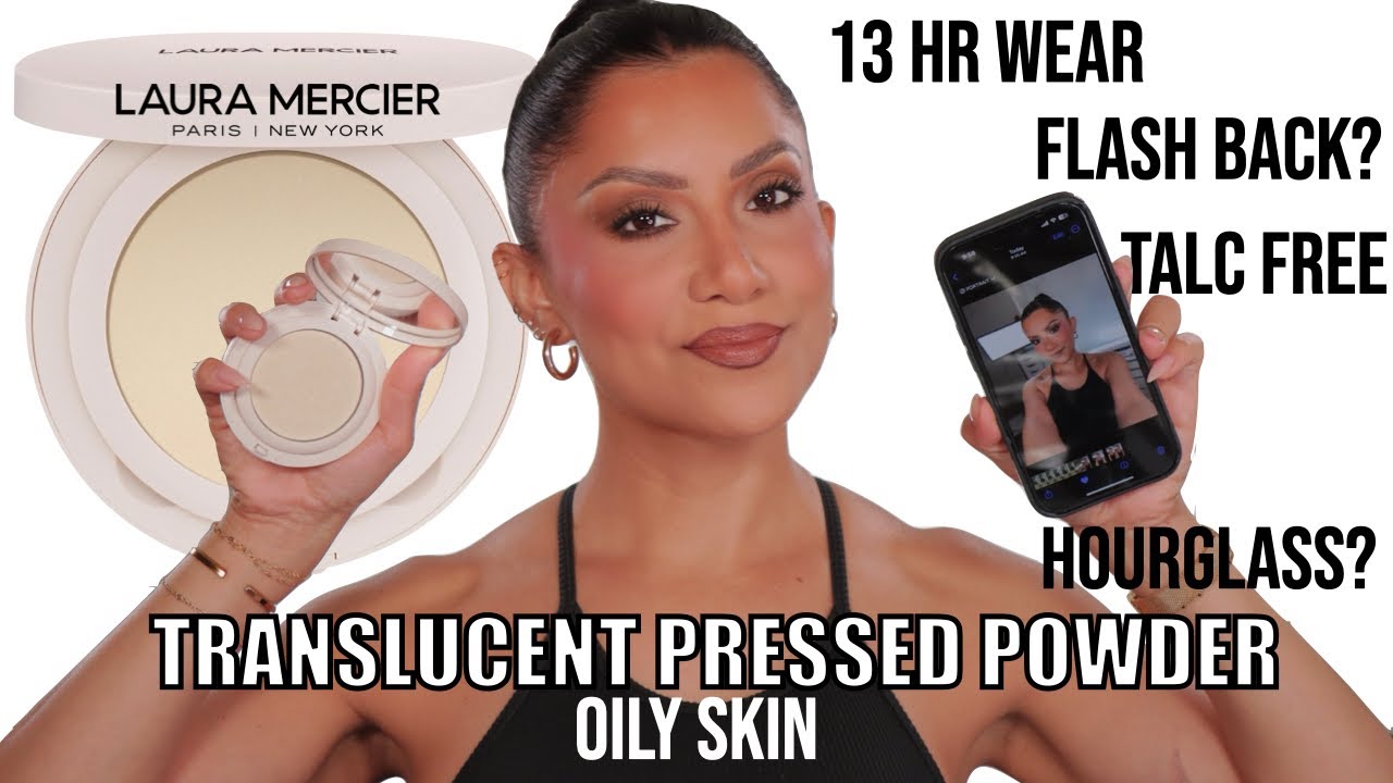 *nowość 52 USD* LAURA MERCIER TRANSPARENTNY PUDER PRASOWANY BEZ TALKU *sk&oacute;ra tłusta* | MagdalineJanet