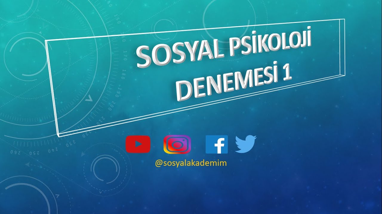 SOSYAL PSİKOLOJİ SORU ÇÖZÜMÜ!!! (Çıkması Muhtemel Tüm Soru Tipleri Bu Videoda)