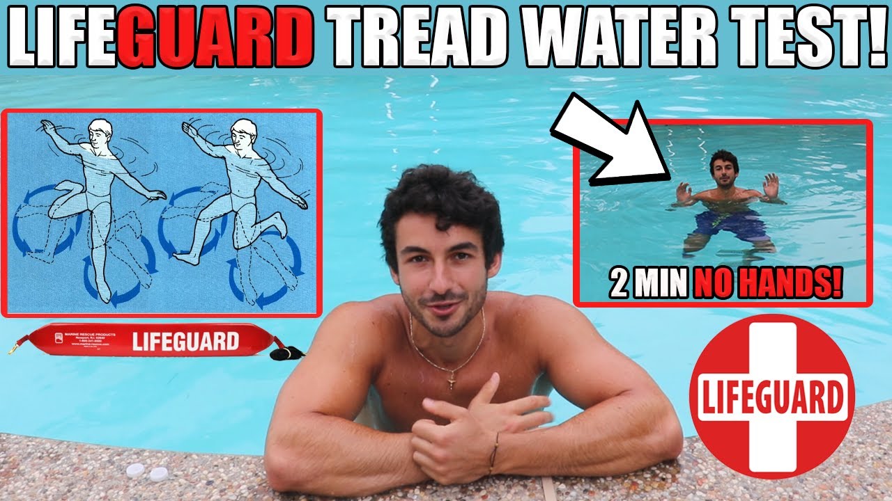 HOW TO SURVIVE THE LIFEGUARD TREAD WATER WITH NO HANDS TEST! (*PASS 100%*)