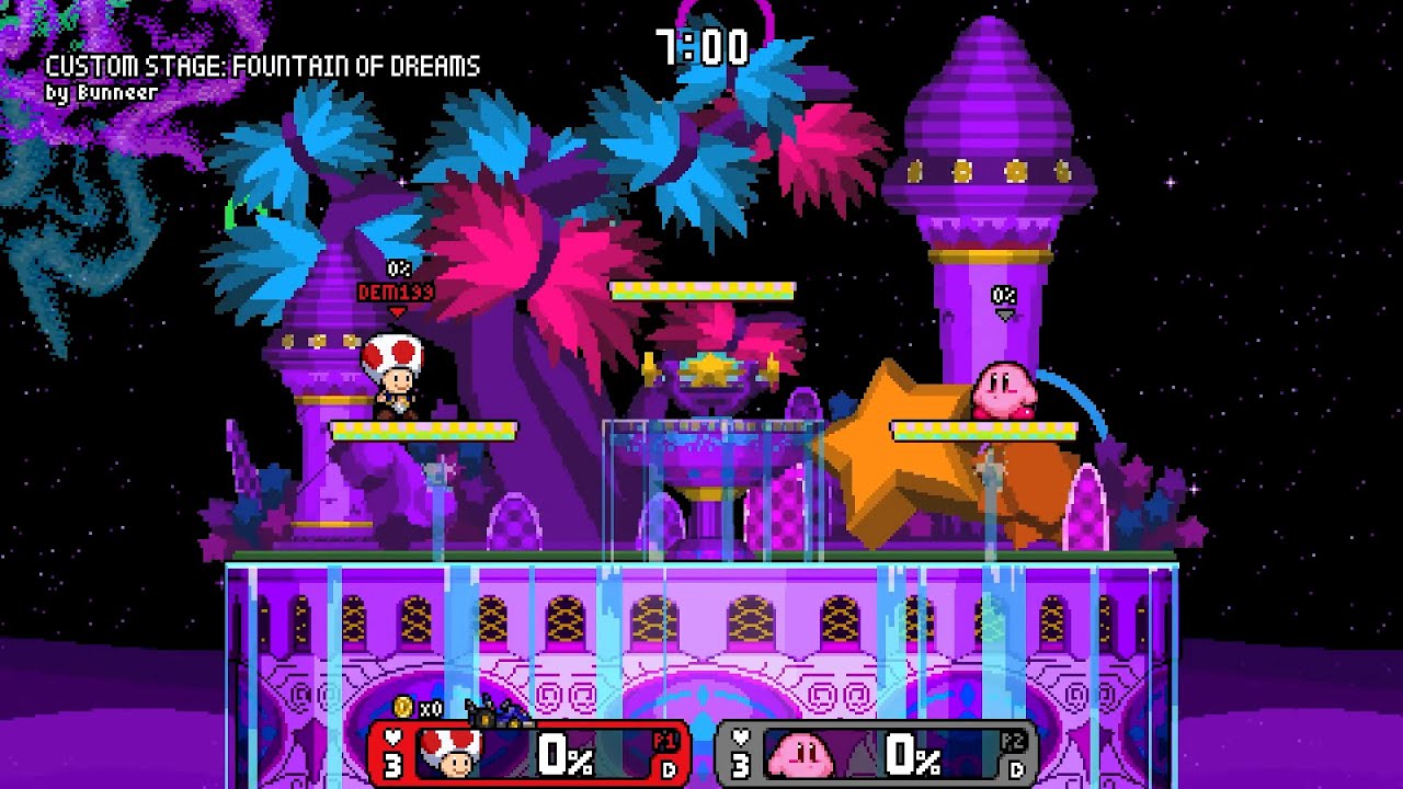 Rivals of Aether - Toad vs Kirby (Level 9 CPU)