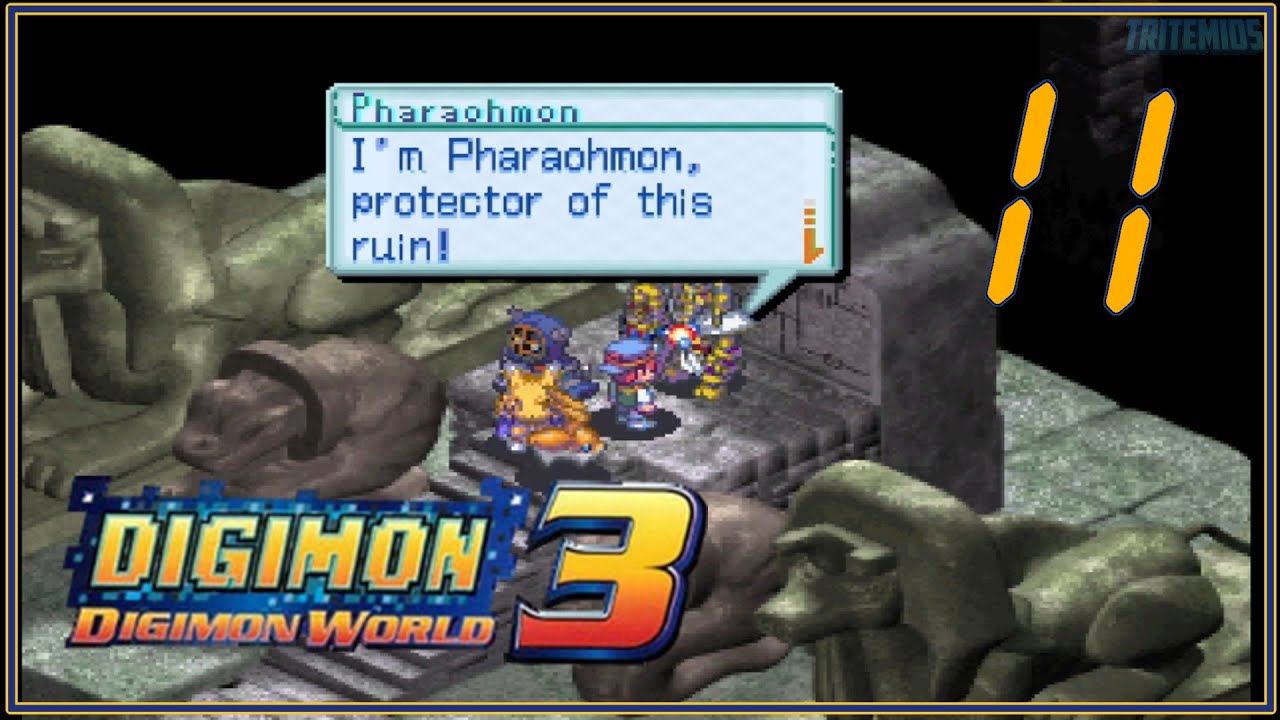 Digimon World 3 #11 - Pharaohmon, the boss of Protocol Ruins - (No Commentary)