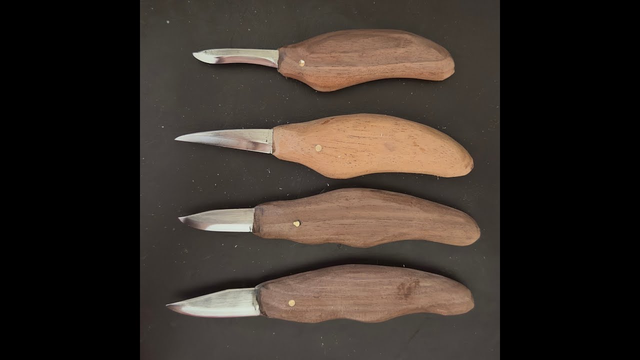 Making my own wood carving knife blades.Hand forged