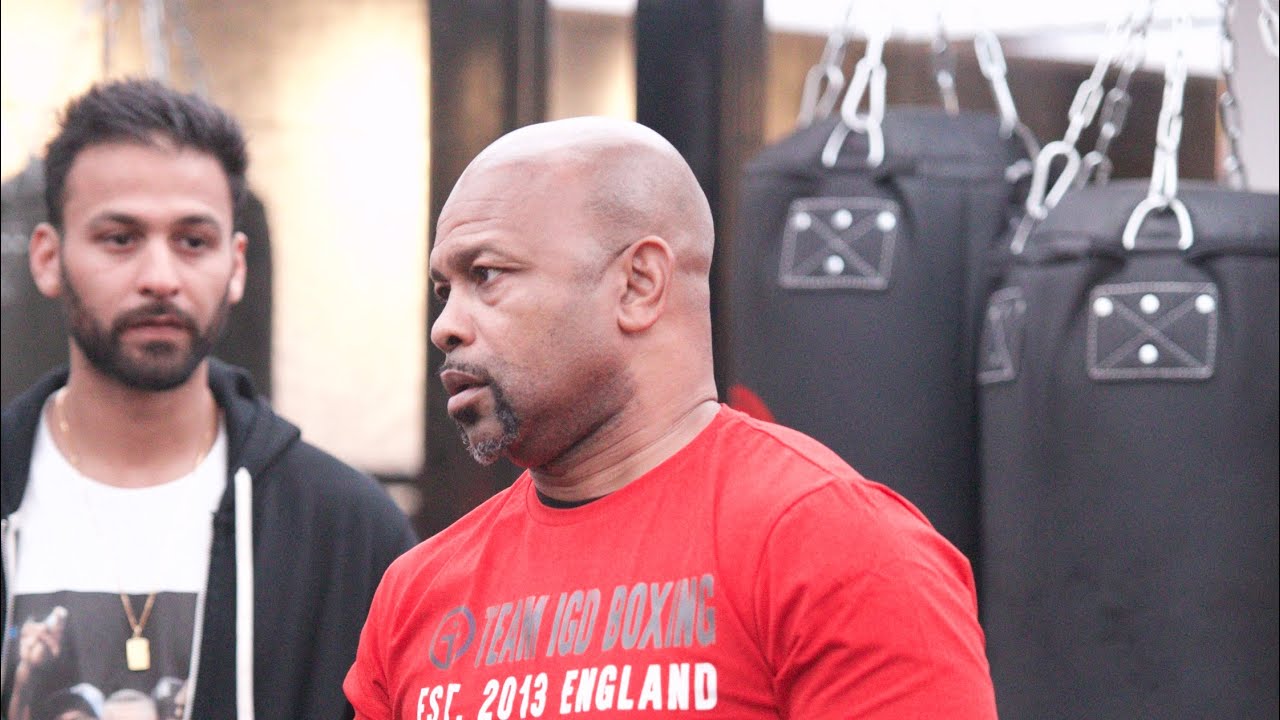 Roy Jones jr tips on defence at buddhabox gym london Mayfair
