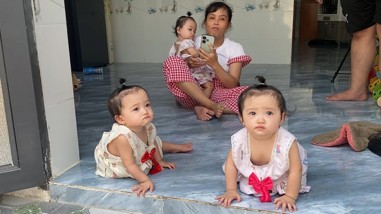 Ba nàng tiên càng lớn càng theo mẹ Yến Nhi, biểu cảm hết sức dễ thương | QUỐC CHIẾN Channel