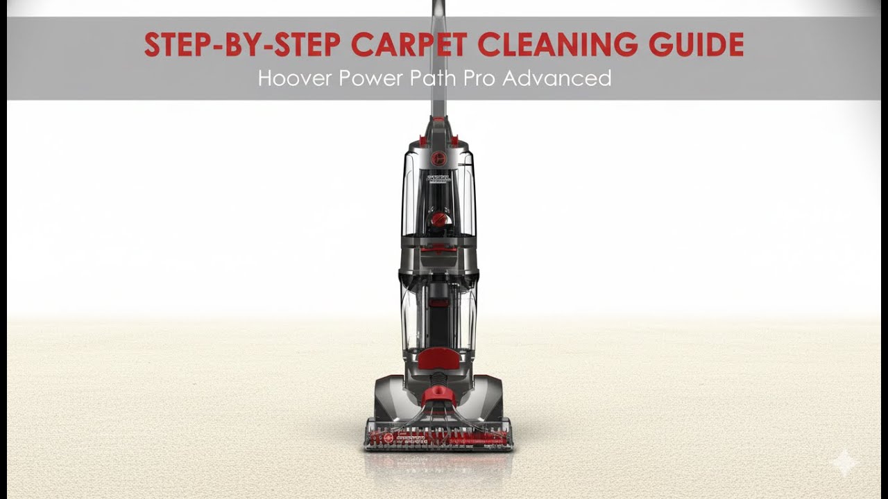 Hoover Power Path Pro Advanced | Step-by-Step Carpet Cleaning Guide