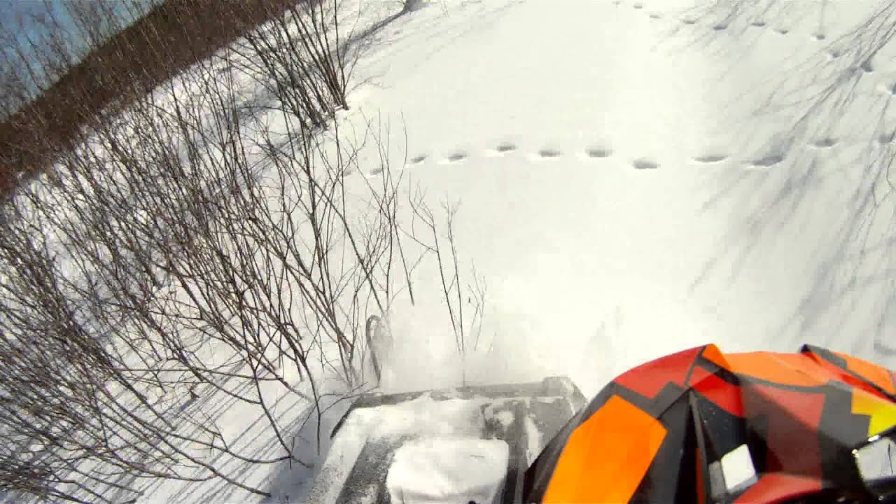 yamaha bravo 250 in snow powder !!