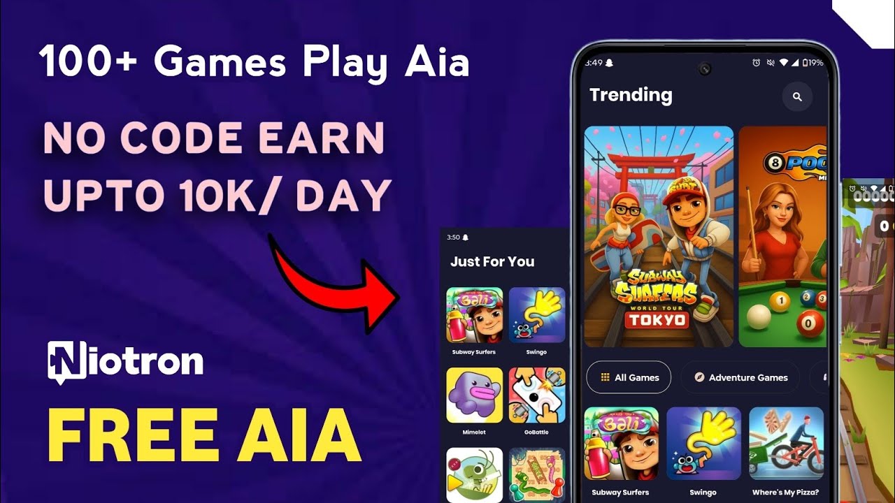 Free Game App Niotron Free Aia || Free Game Aia Kodular || Create Gaming App Like Poki || RajaksGyan