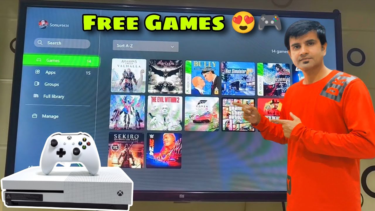 How to get Free Games in Xbox One S ? Xbox One S jailbreak 1tb only 17500₹ #xbox #xboxones 