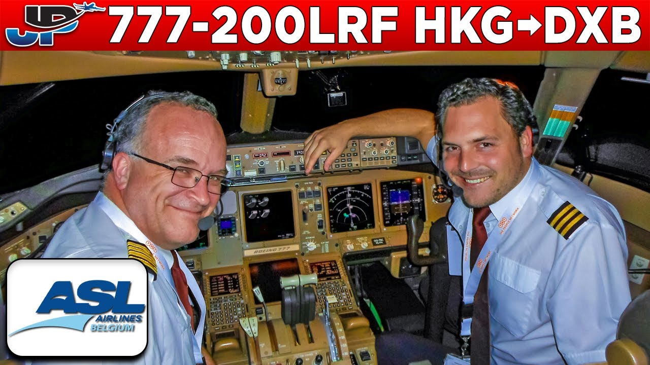ASL Airlines (TNT) Boeing 777-200LRF Cockpit Hong Kong🇭🇰 to Dubai🇦🇪