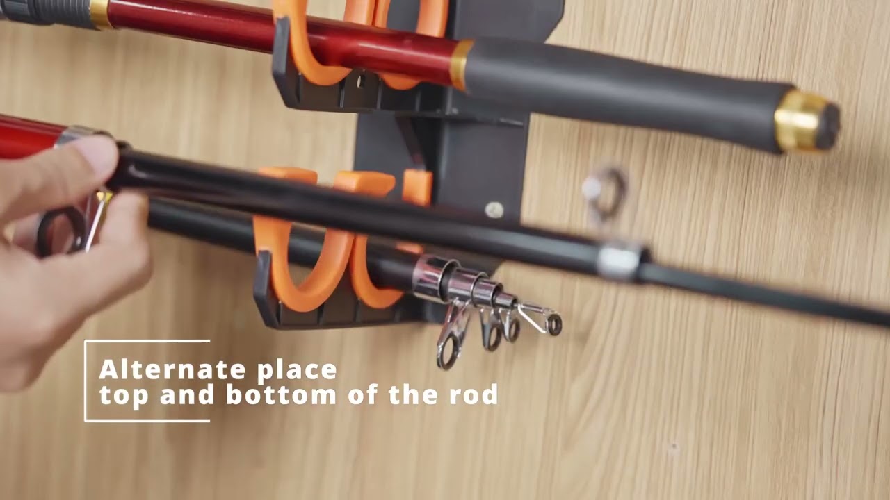 Maximize Your Space with Hikeen's Fishing Rod Holders - Holds Up to 10 Rods!