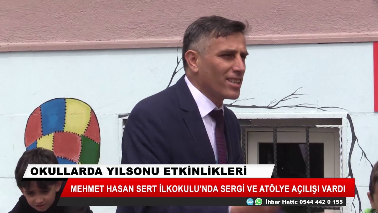 Mehmet Hasan Sert İlkokulu'nda sergi ve atölye açılışı vardı