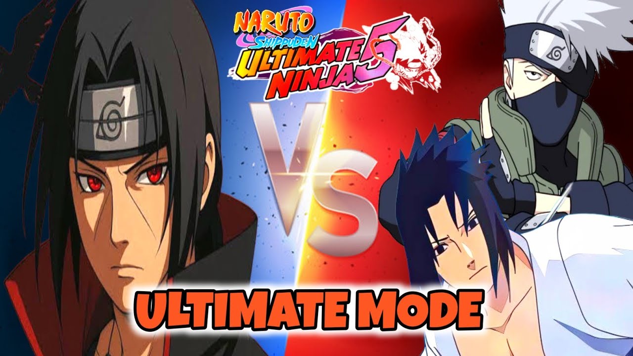 ITACHI VS SASUKE & KAKASHI [ULTIMATE MODE] - NARUTO SHIPPUDEN ULTIMATE NINJA 5 [PS2]