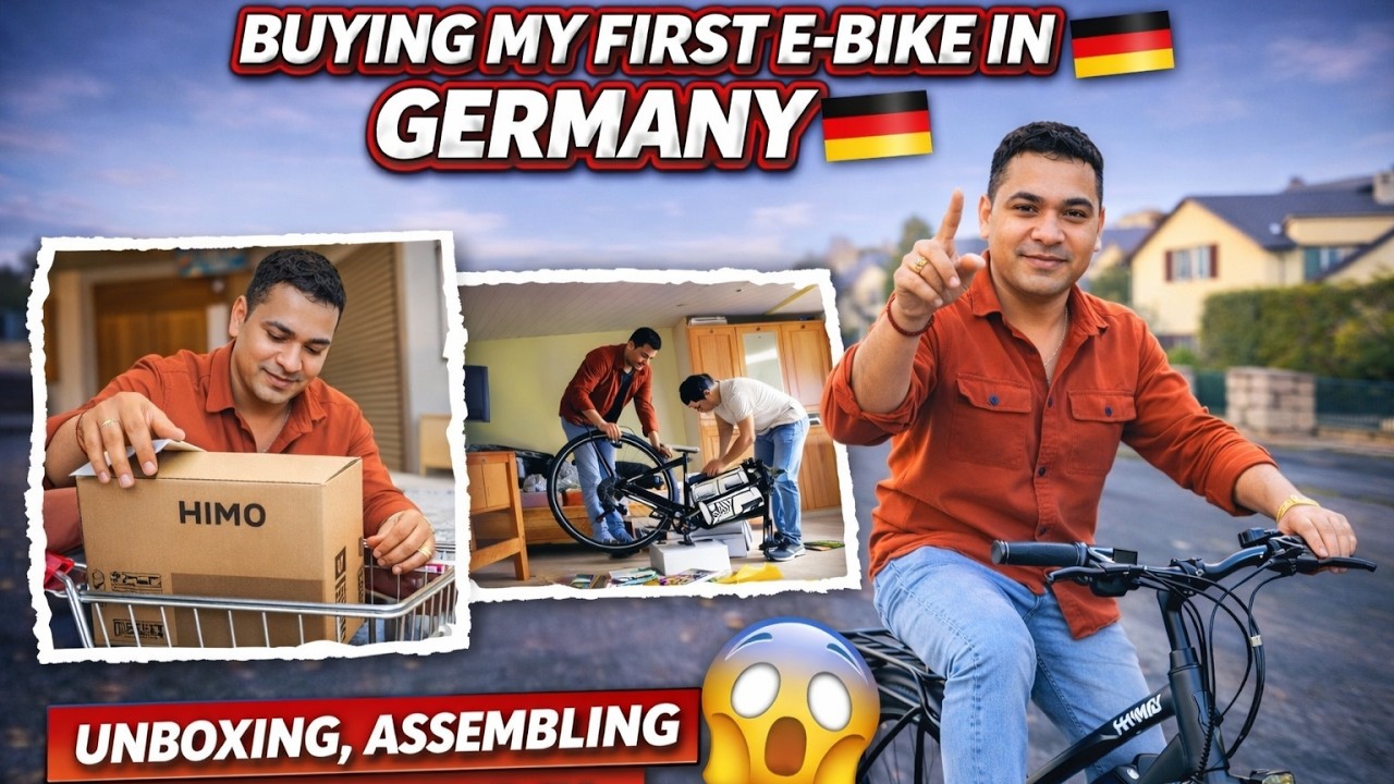 Buying My First E-Bike in Germany 🇩🇪 | Unboxing, Assembling & First Ride !