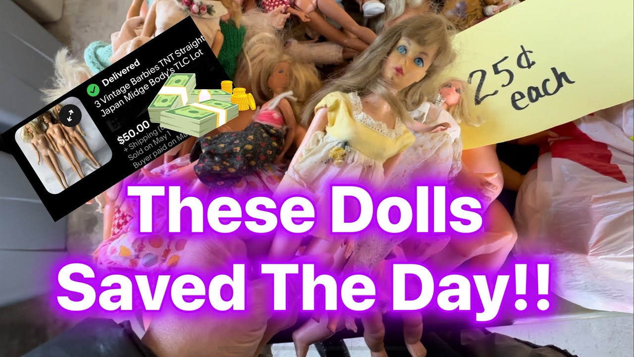 Vintage Barbies for 25¢! These sold so fast on eBay!