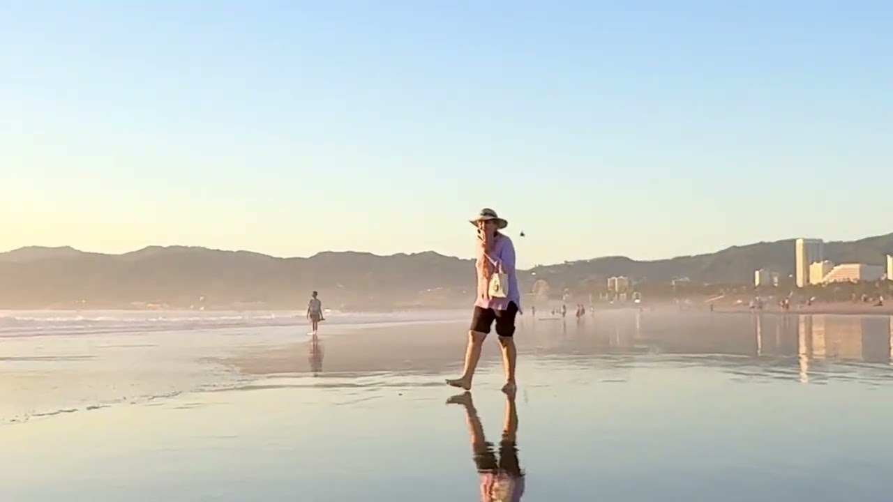 Beach Day with my dog, filming Sunset at Venice and Santa Monica Beach in Los Angeles