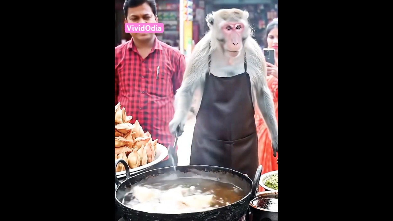 Viral Monkey Cooking Tasty Foods 😋 