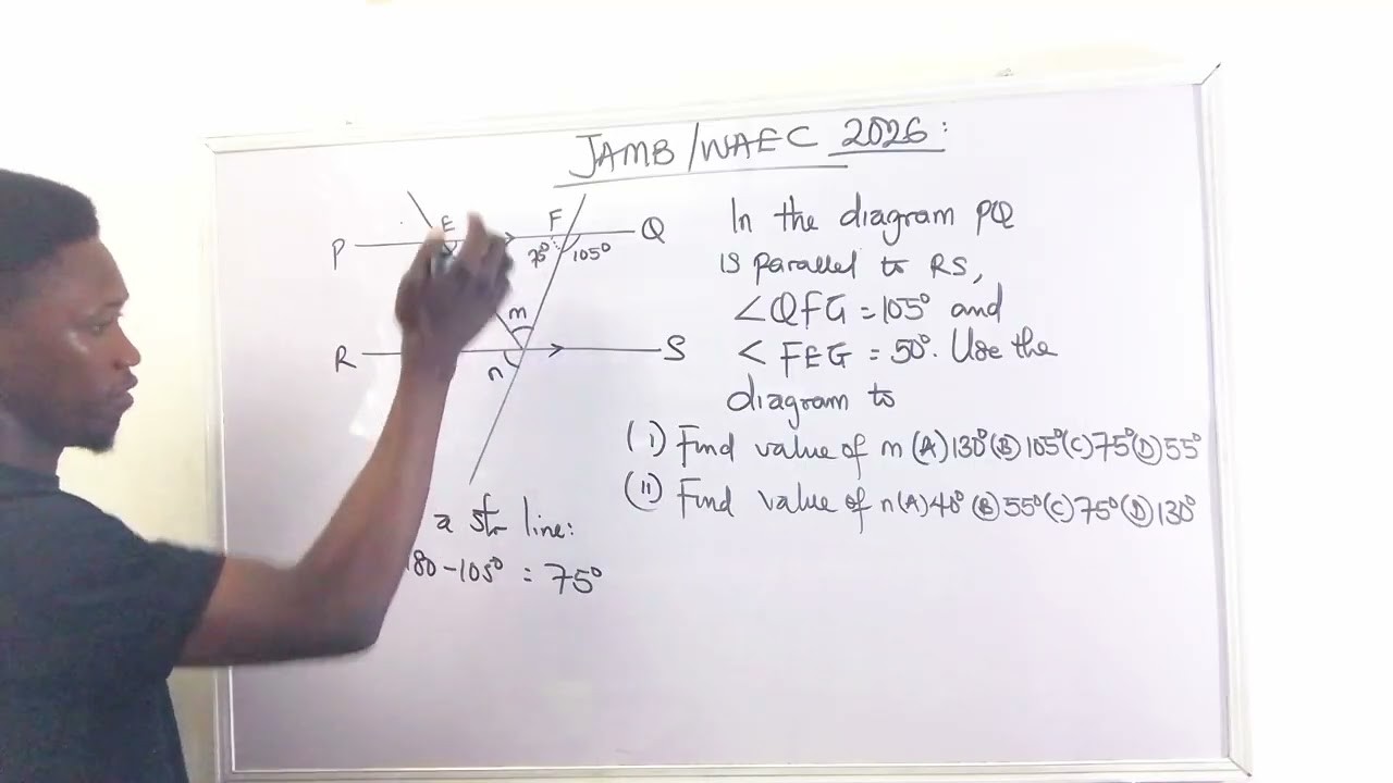 2026 WAEC/JAMB MATHEMATICS - Angles