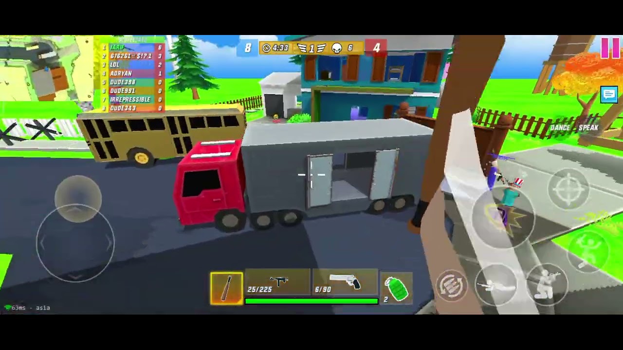 Playing 2 matches gang wars dude theft wars