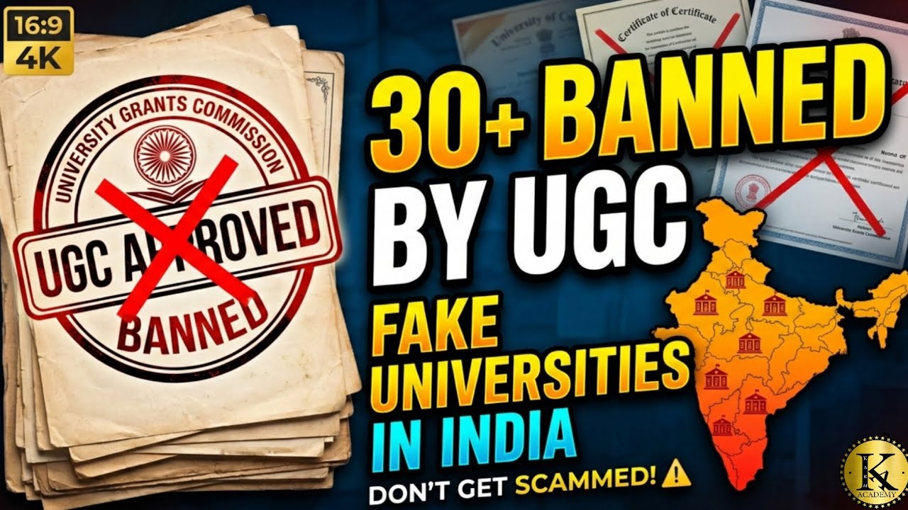 Stop ! University Scam 😯 | UGC banned fake University and College 2026 list 