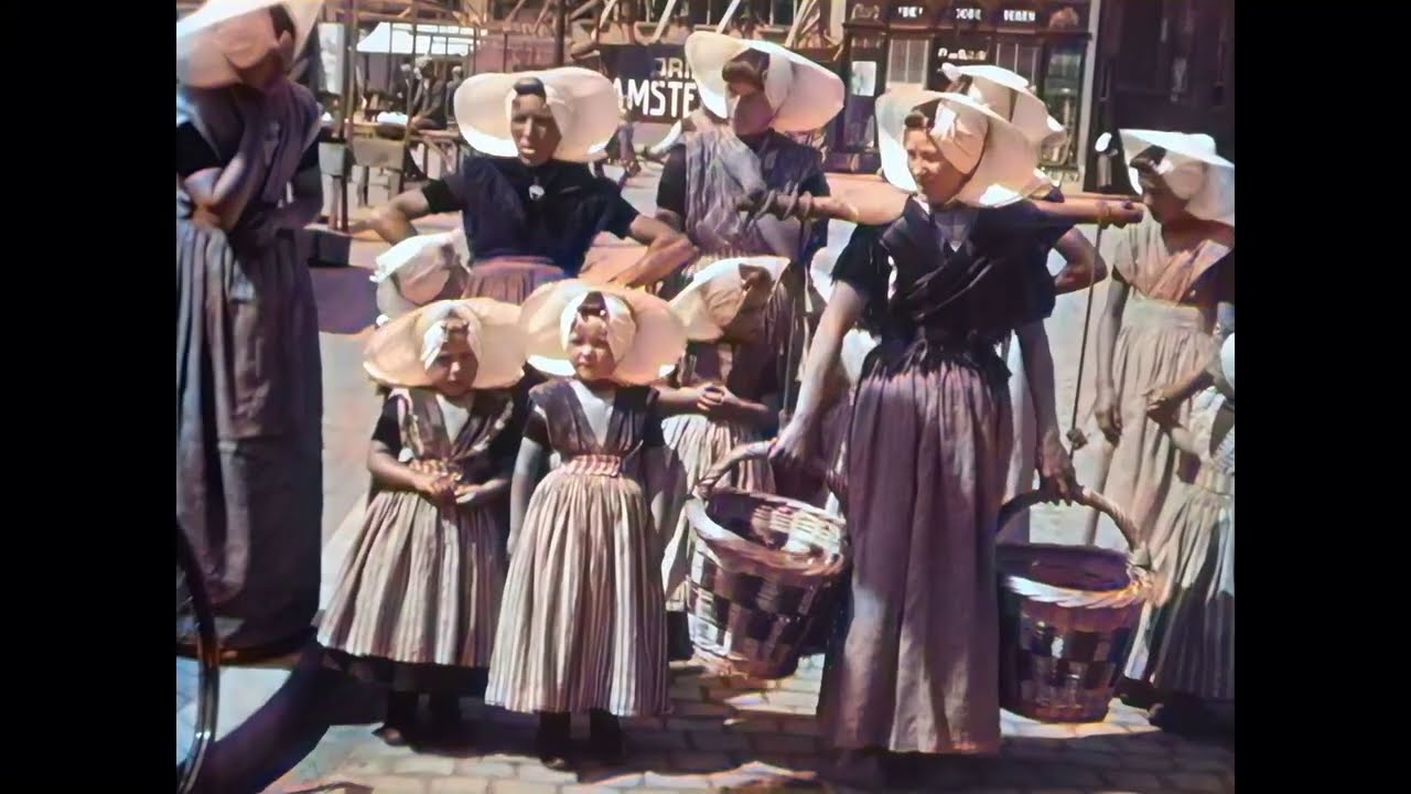 Stadsgezichten van Middelburg in 1930 in kleur! The city of Middelburg in 1930 in color!