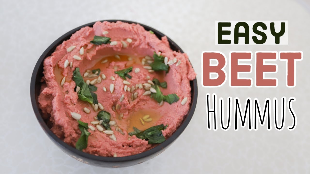 EASY BEETROOT HUMMUS RECIPE || Cia B