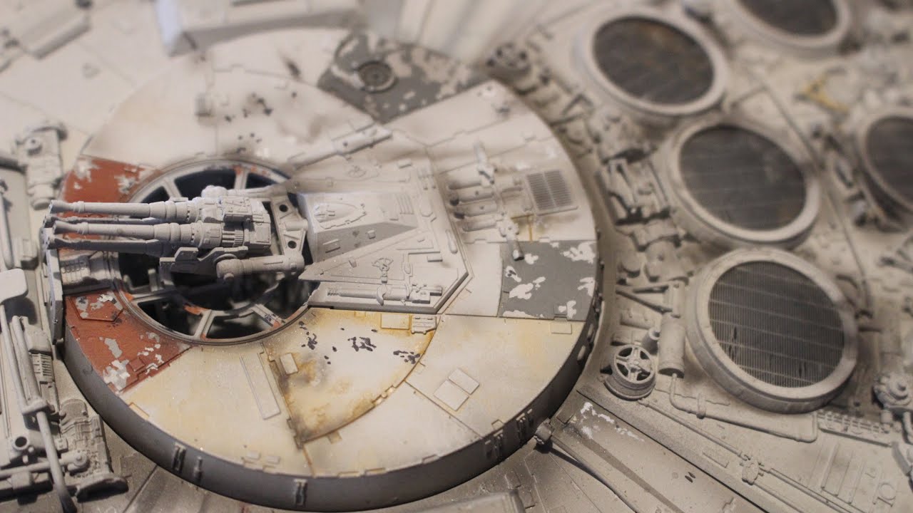 Star Wars Bandai 1/72 Millennium Falcon Paint Blog 3