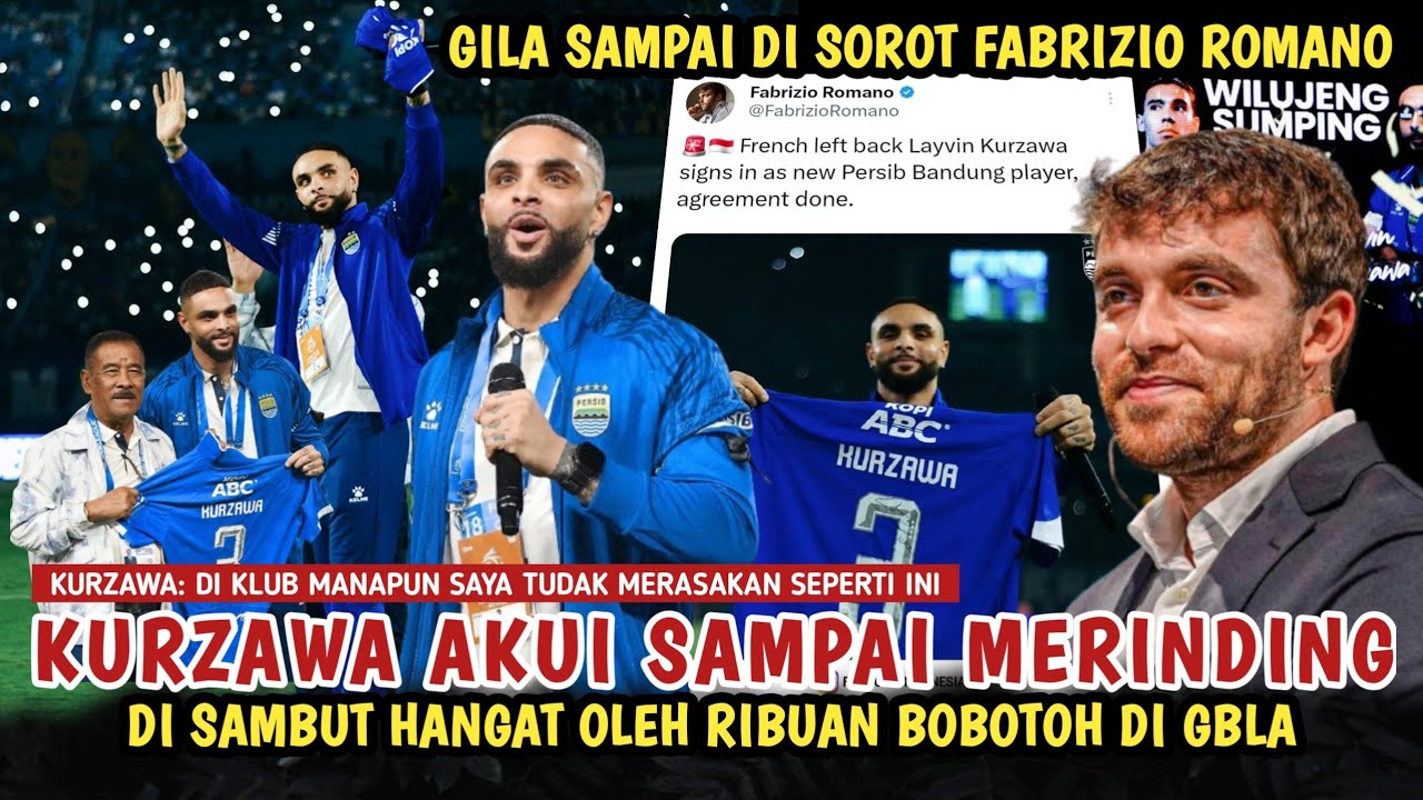 KURZAWA AKUI MERINDING" baru pertama kali merasakan atmosfir seperti ini! persib di sorot fabrizio