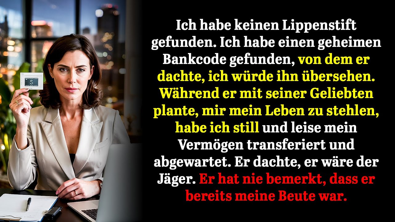 Ich suchte Lippenstift, fand seinen Bankcode – und machte ihn zum Opfer seines eigenen Plans