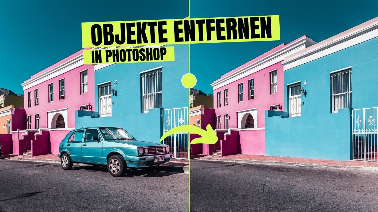 Der EINFACHSTE Weg, Objekte in Photoshop zu entfernen🔸 Photoshop Tutorial ( German/Deutsch )