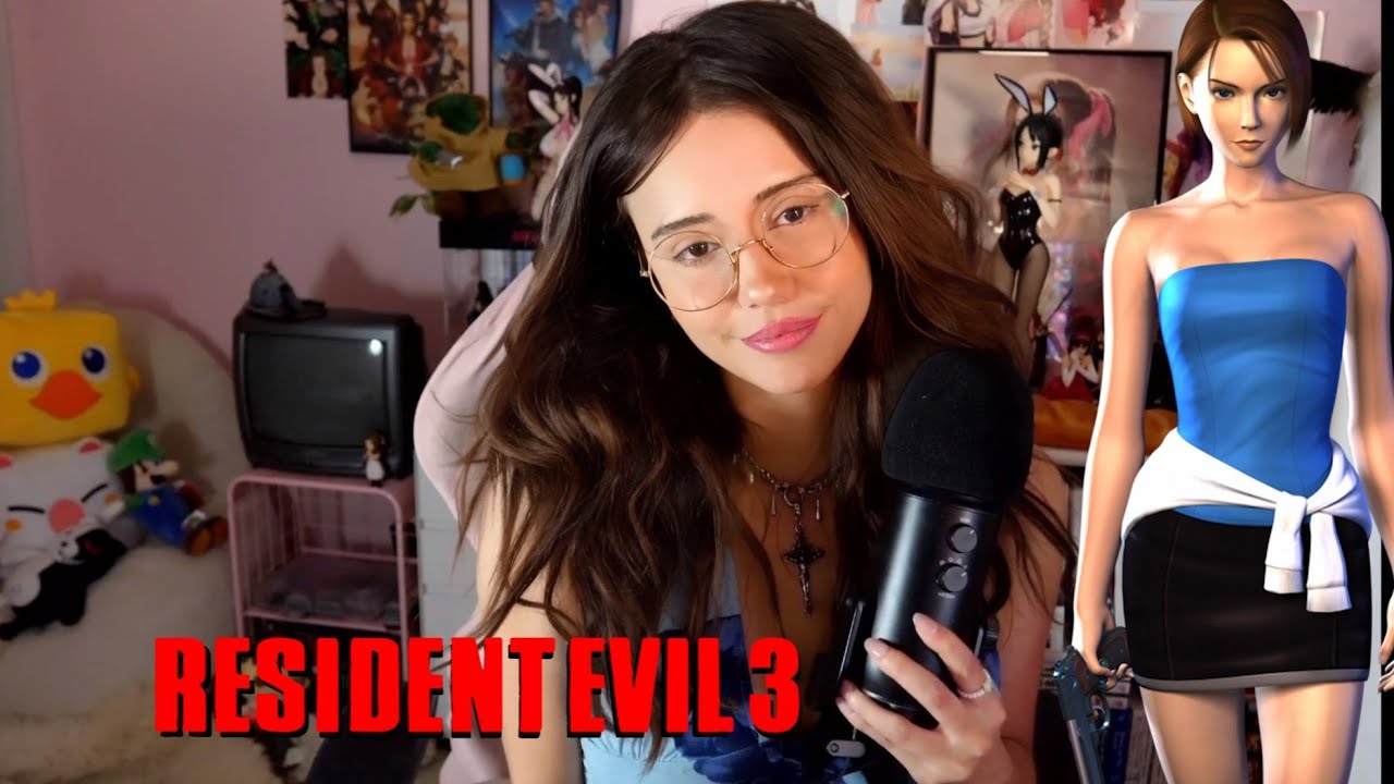 ASMR Resident Evil 3 Knife ONLY Run🔪 hard mode - gameplay | whispered 🎮 controller sounds *focused*