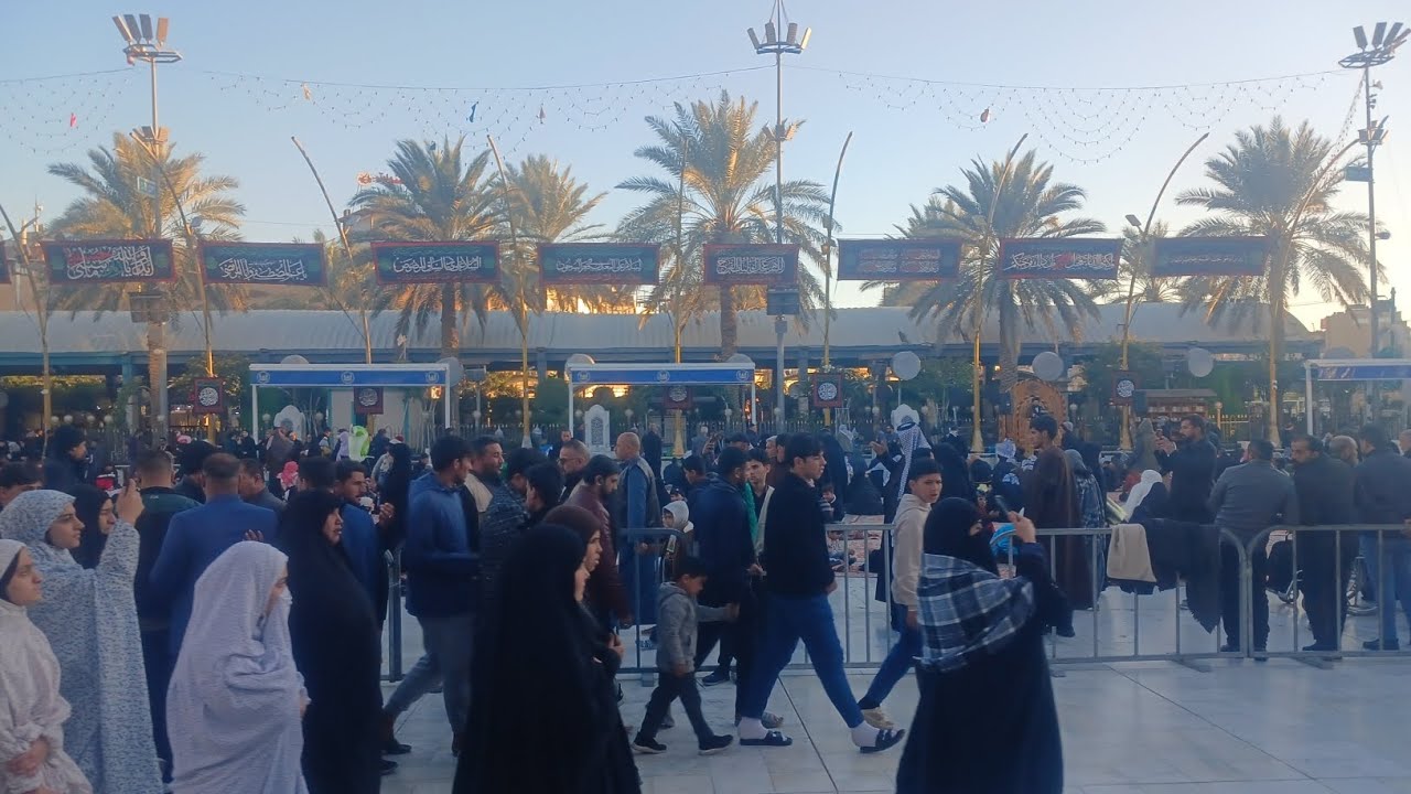 کربلاء بين الحرمين الشريفين حرم مطهر حضرت عباس و مولا حسين عليه السلام@#