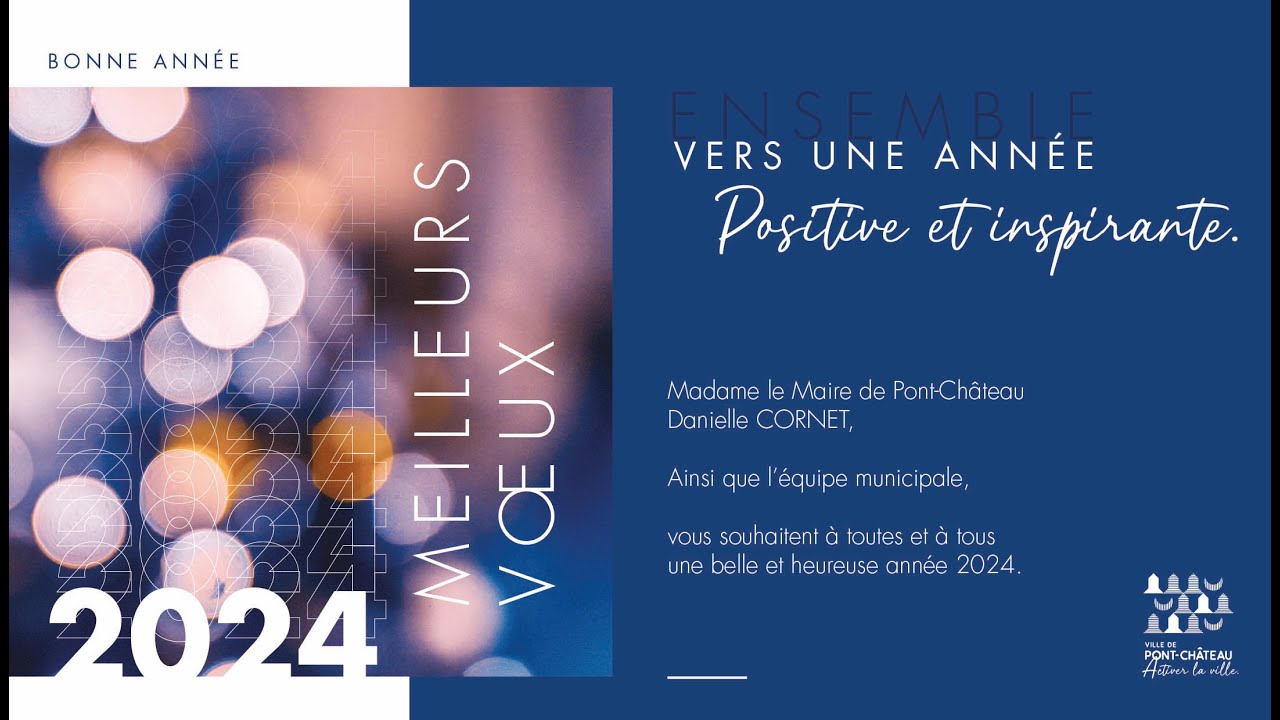 Cérémonie des vœux 2024 - Ville de Pont-Château