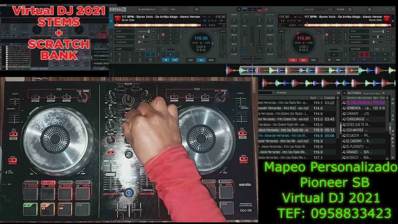 Pioneer SB + Virtual DJ 2021 (Mapeo Personalizado WINDOWS/MAC)(by Carlos Guachamin DJ)