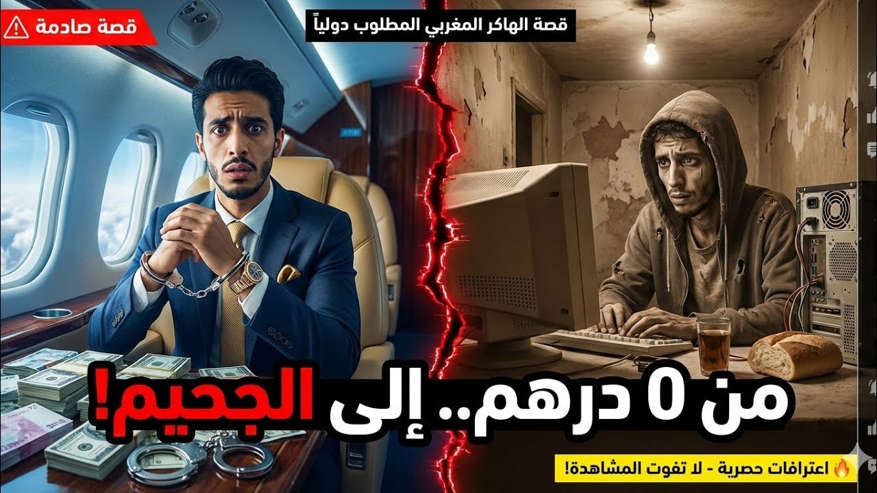 أخطر هاكر مغربي: من الفقر المدقع إلى مطلوب دولياً (قصة حقيقية صادمة) 💻🔥