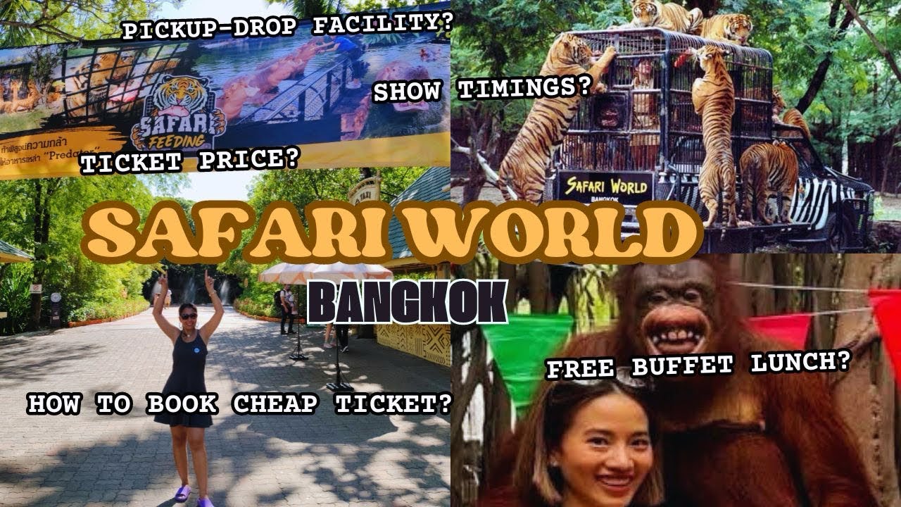 BIGGEST SCAM at SAFARI WORLD Bangkok | Safari World & Marine Park Full Day Trip Guide- TIGER Feeding