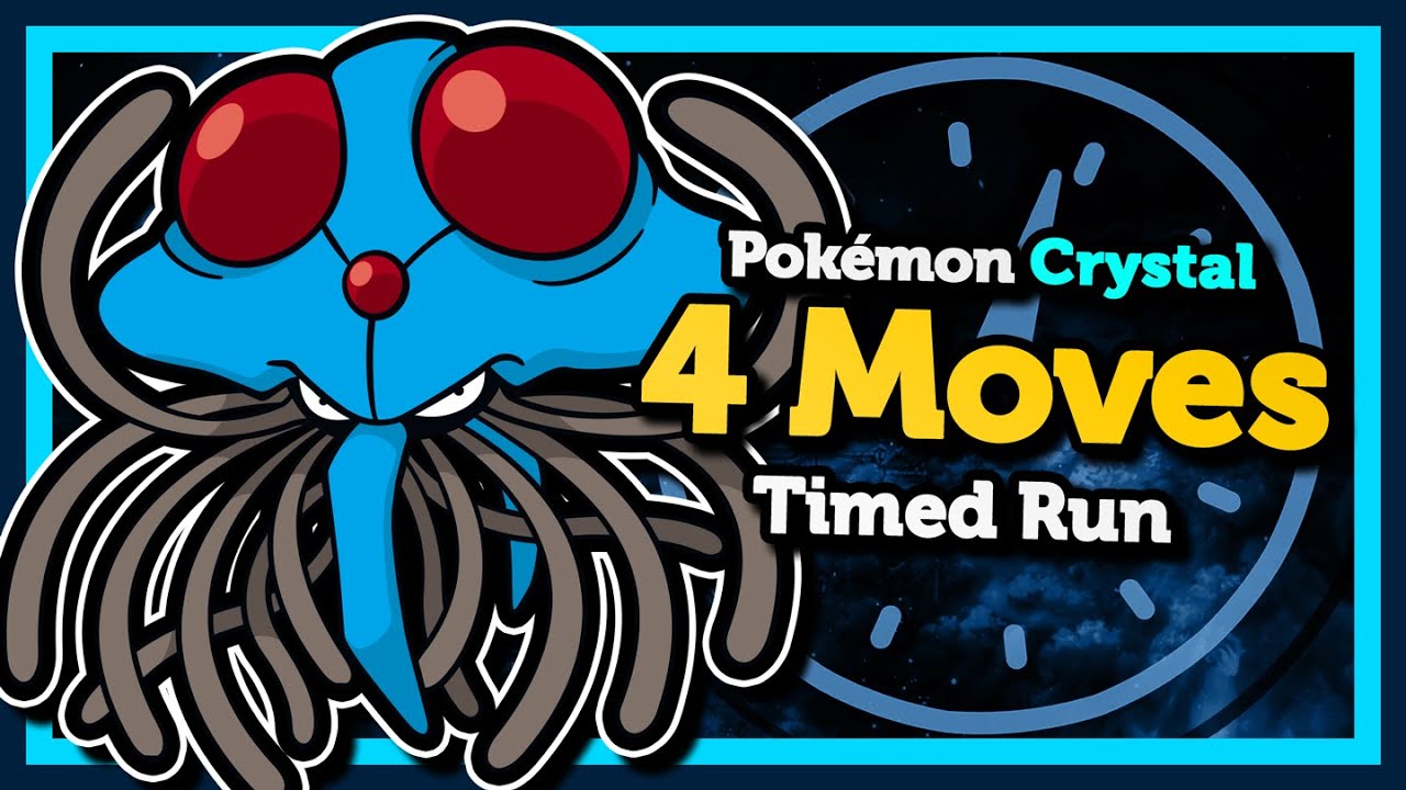 TENTACRUEL's 4 Move Challenge :: How fast can I beat Pokémon Crystal?