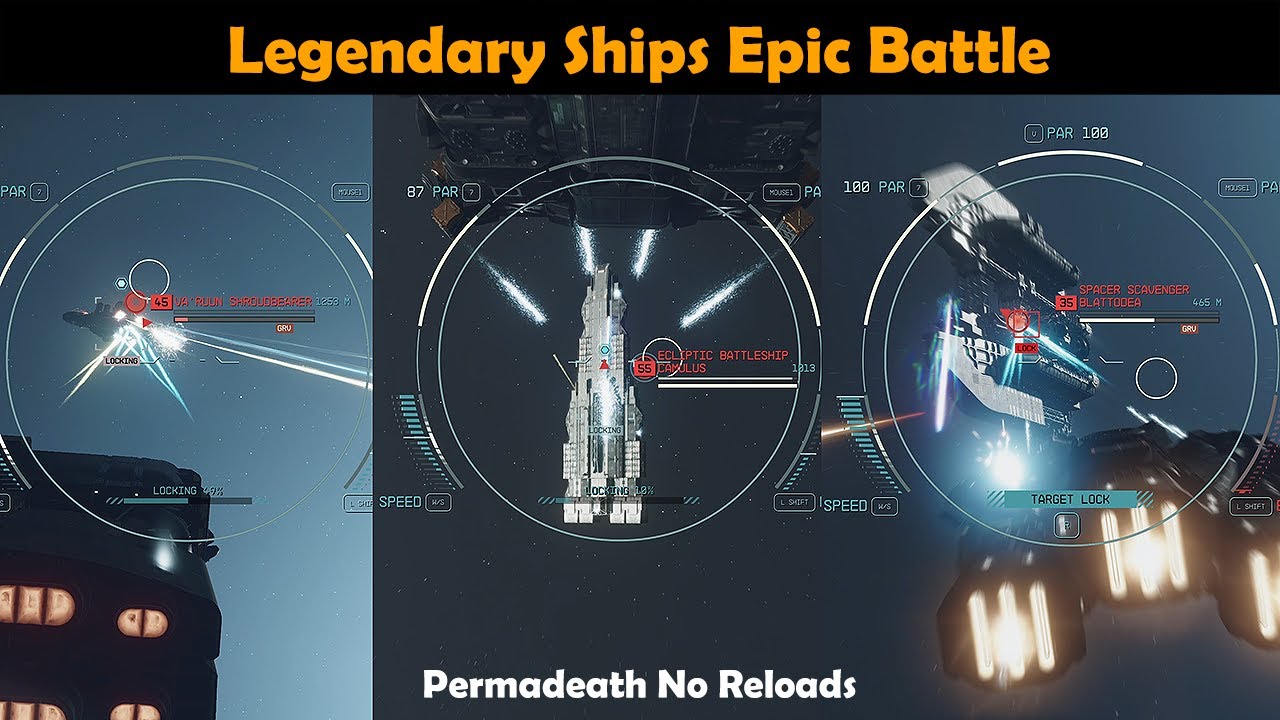 Permadeath Epic Battle - Legendary Ships Shroudbearer, Camulus & Blattodea 4K60P RTX4090