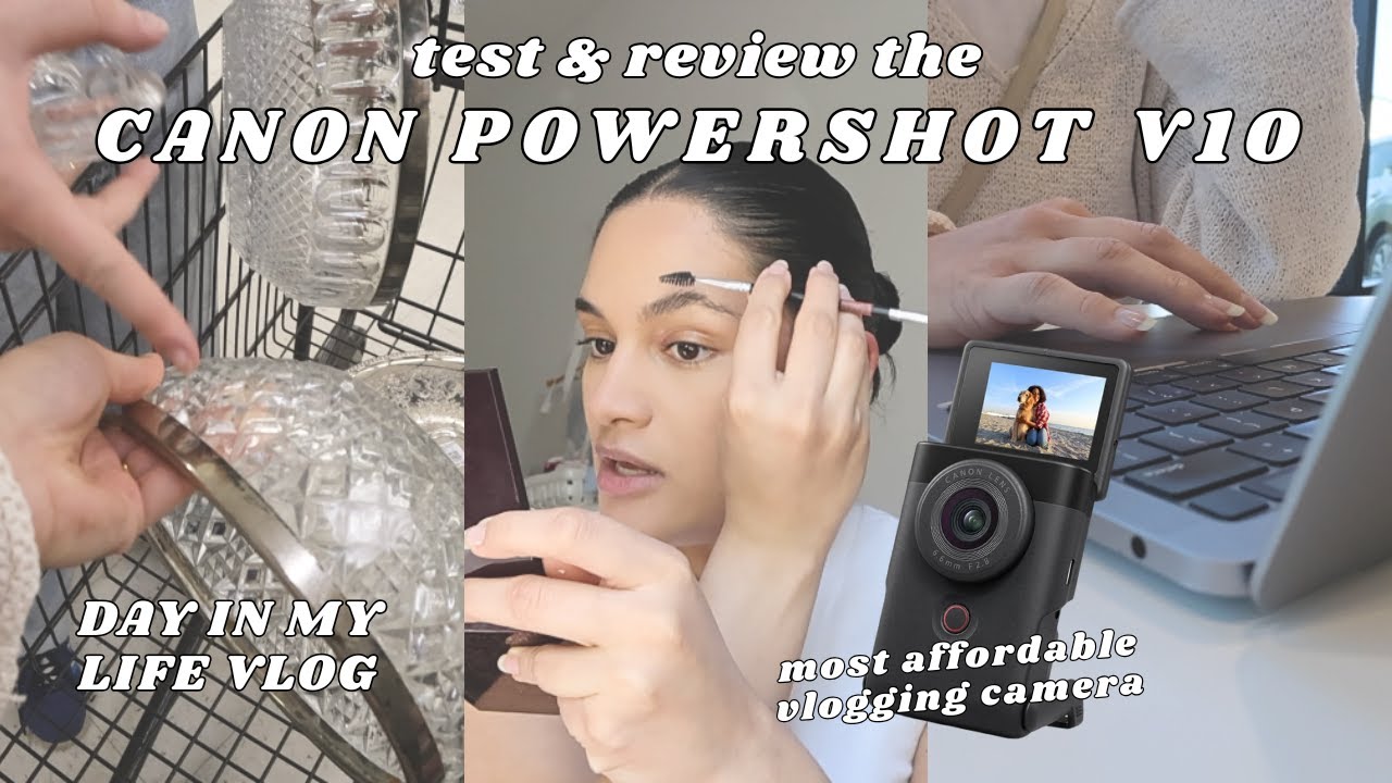 VLOG: day in my life testing the canon powershot v10 (I lost my canon g7x...)