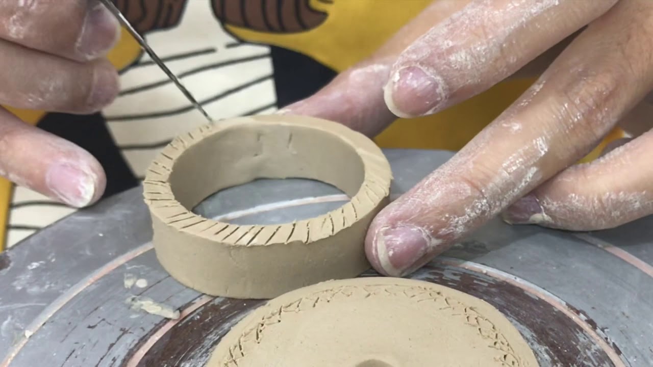 How to make teapot (pottery slab building)