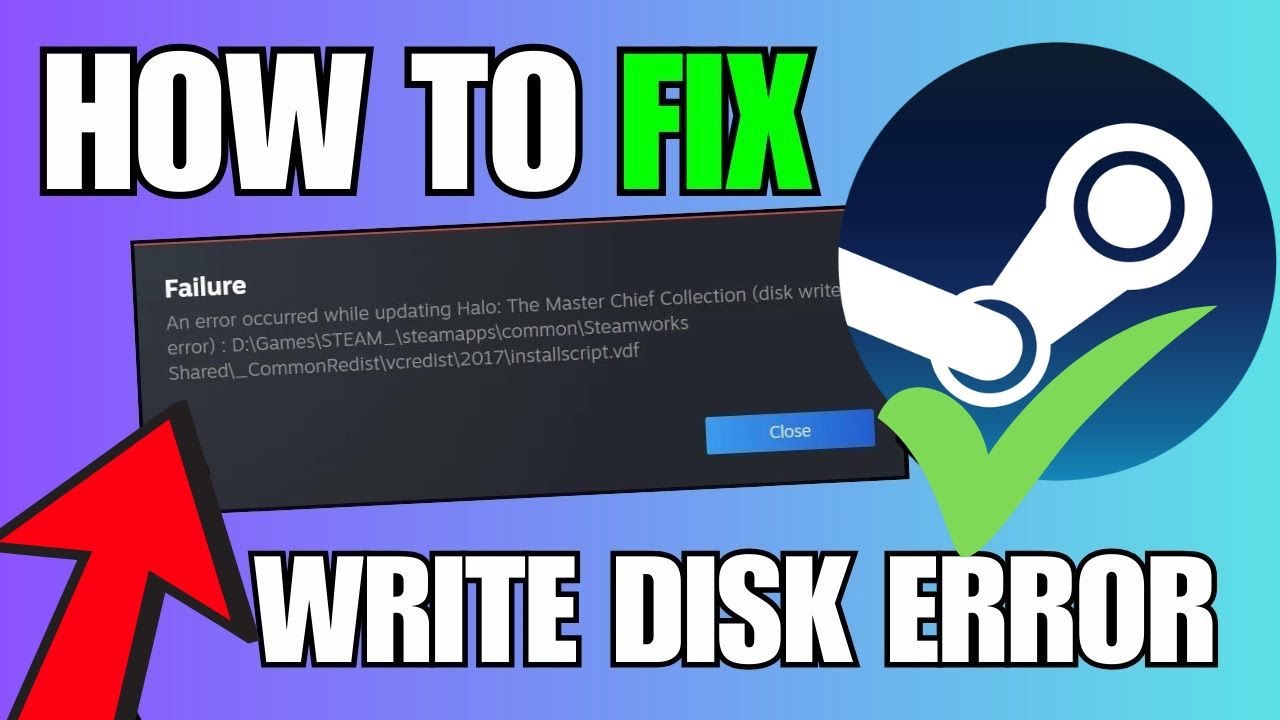 Fix Disk Write Error On Steam (Easy)