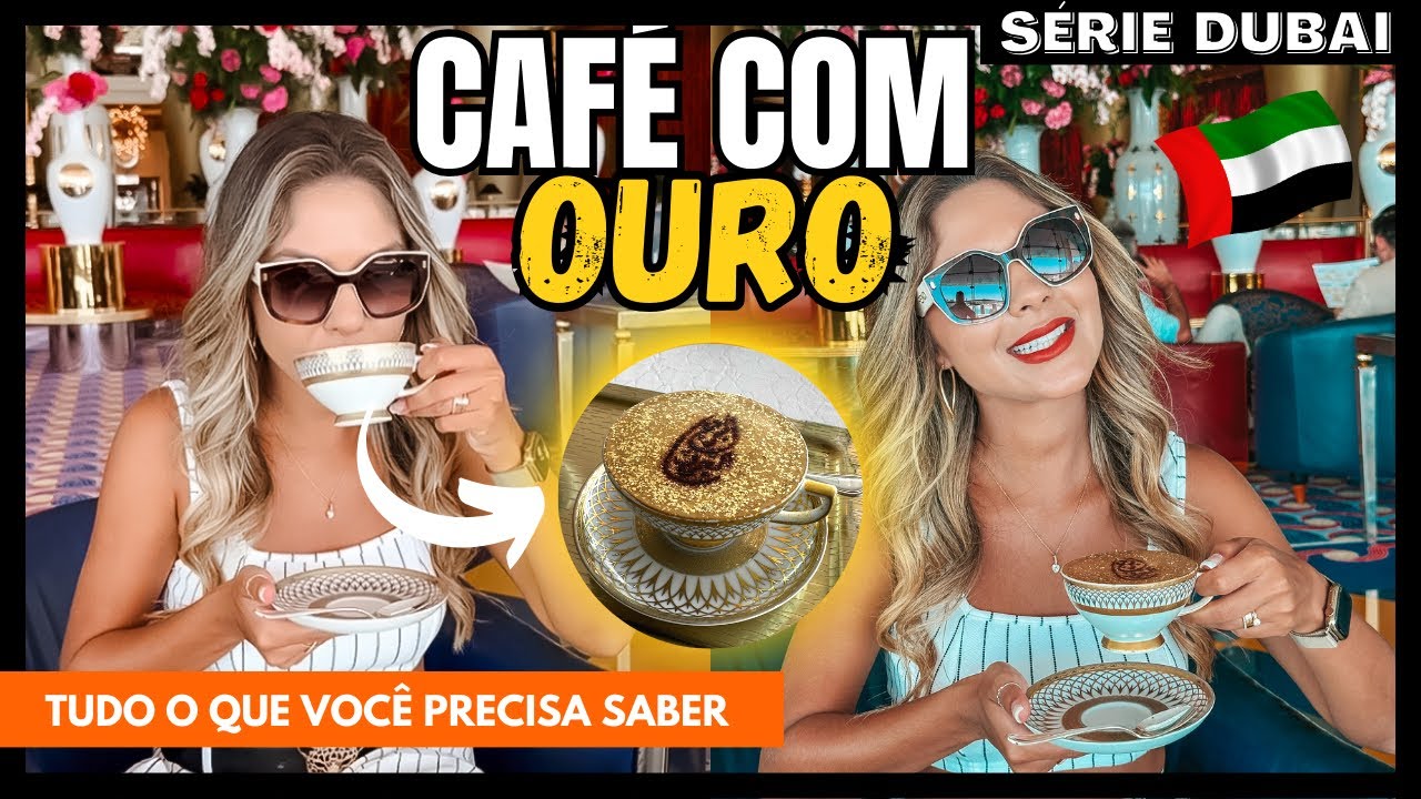 🇦🇪 Tomei o famoso CAFÉ COM OURO em Dubai: Uma experiência luxuosa | É bom? Quanto custa? [EP 7]
