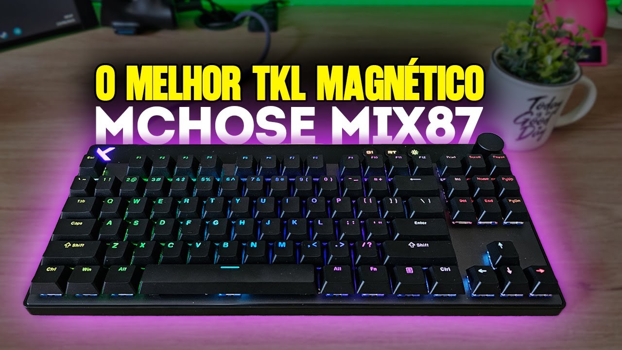 Mchose Mix87 - O TECLADO TKL mais rápido de todos! Mas a digitação...