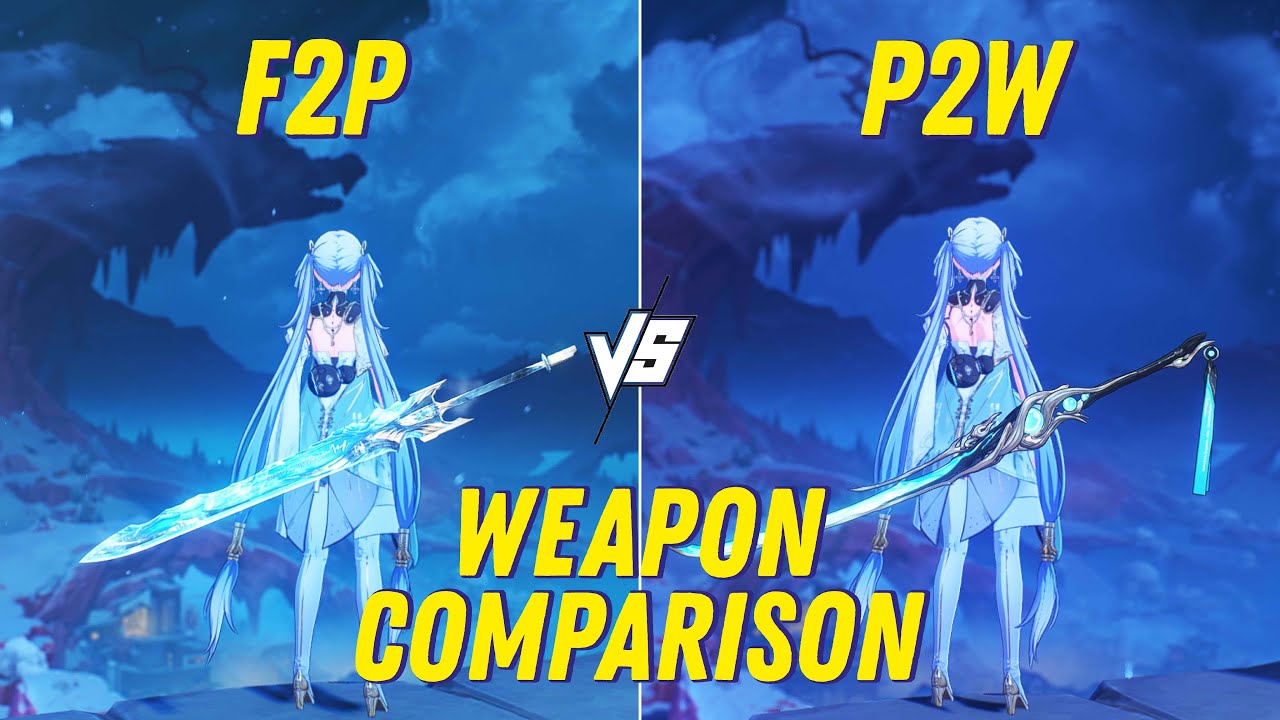 Jinhsi: F2P vs P2W - Weapon Comparison - Wuthering Waves